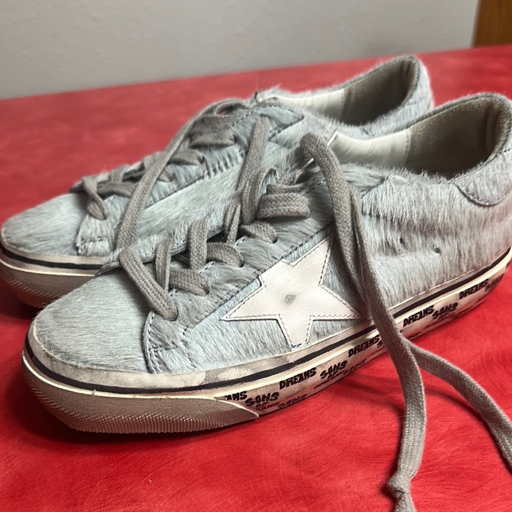 Golden Goose light blue sneakers